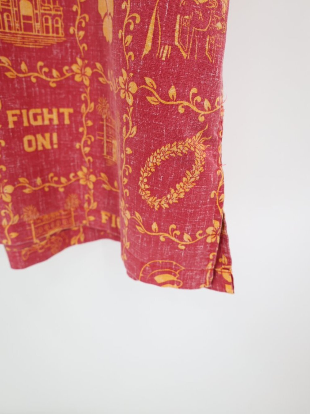 Reyn Spooner Hawaiian Shirt Mens XL university USC Fight On Trojans Football - Picture 3 of 15